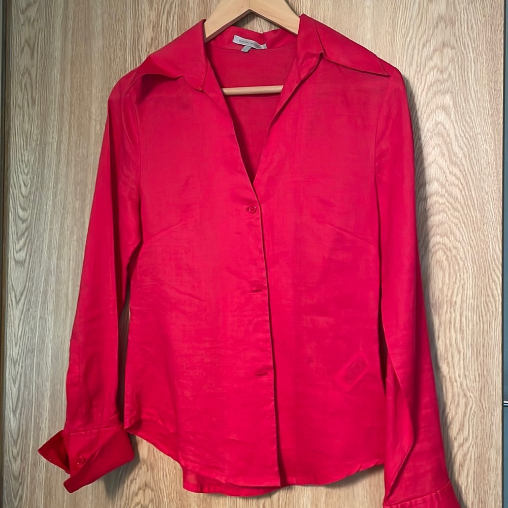 Zara Basic Red Top - image 1